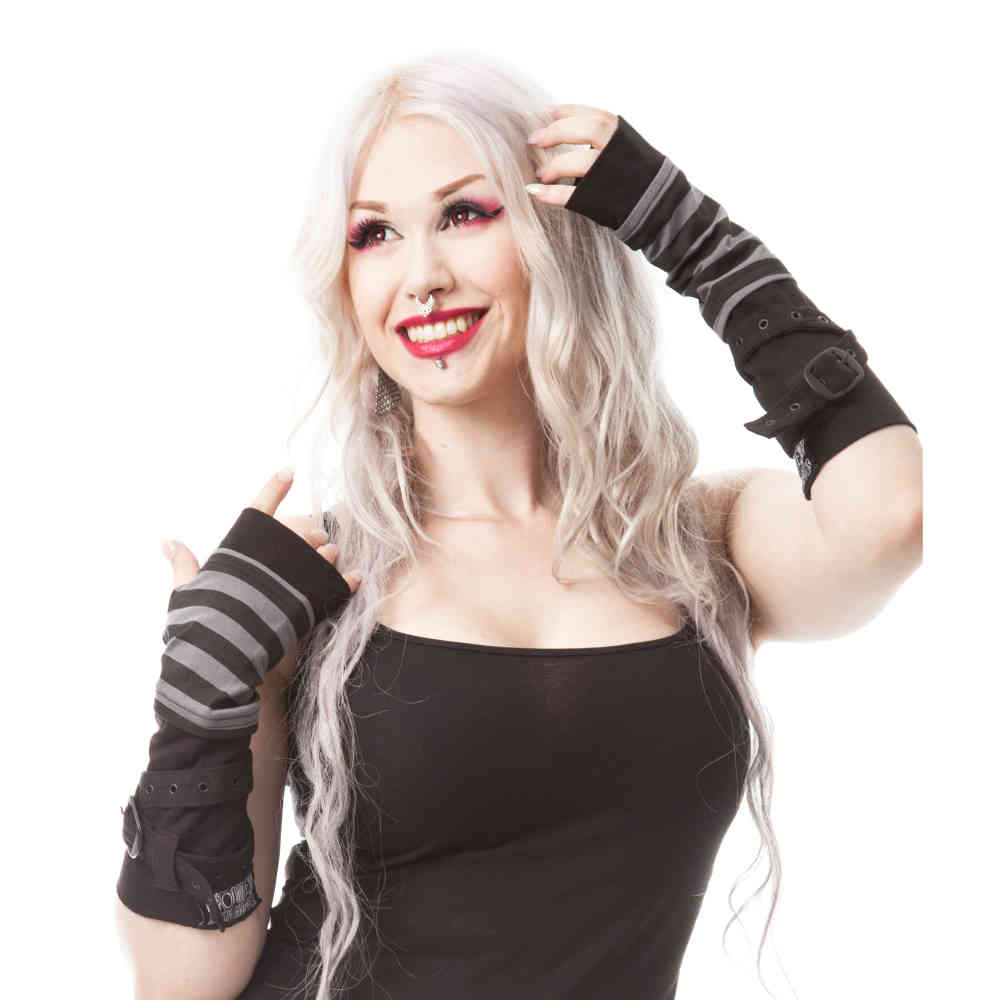 Poizen Industries - STRIPE STRAP Armwarmer - Zwart